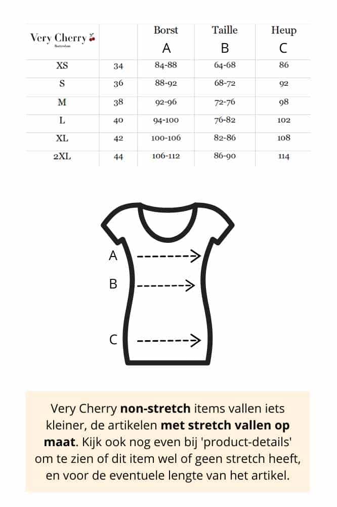 Very Cherry Natalya Top Black Tricot Deluxe La Vie en Rose Damesmode