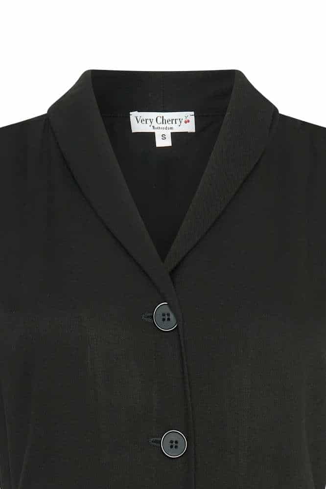 Very Cherry Nova Dress Olette Black - La Vie en Rose Damesmode