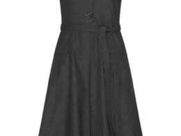 Very Cherry Revers Dress Midi Black Denim - La Vie en Rose Damesmode (2)