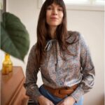 Very Cherry Ruffle Blouse Autumn BLoom- La Vie en Rose Damesmode