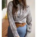 Very Cherry Ruffle Blouse Autumn BLoom- La Vie en Rose Damesmode