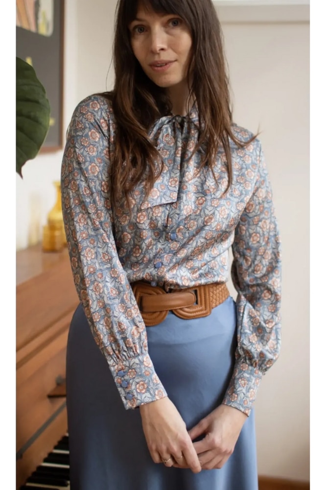 Very Cherry Ruffle Blouse Autumn BLoom- La Vie en Rose Damesmode