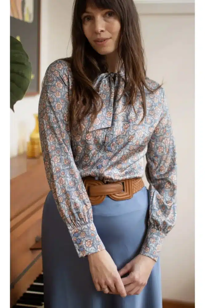 Very Cherry Ruffle Blouse Autumn BLoom- La Vie en Rose Damesmode