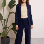 Very Cherry Taylor Pants Navy Punty - La Vie en Rose Damesmode