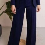 Very Cherry Taylor Pants Navy Punty - La Vie en Rose Damesmode