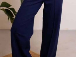 Very Cherry Taylor Pants Navy Punty - La Vie en Rose Damesmode