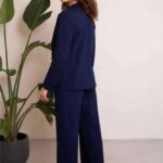 Very Cherry Taylor Pants Navy Punty - La Vie en Rose Damesmode