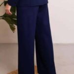 Very Cherry Taylor Pants Navy Punty - La Vie en Rose Damesmode