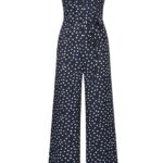 Very Cherry Venice Jumpsuit Navy Dots - La Vie en Rose Damesmode