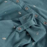 White Stuff Annie Embroidered Jersey Shirt Mid Blue - La Vie en Rose Damesmode