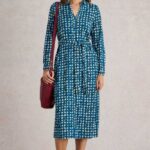 White Stuff Annie Jersey Shirt Dress Blue Print - La Vie en Rose Damesmode