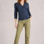 White Stuff Annie Jersey Shirt French Navy - La Vie en Rose Damesmode