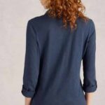 White Stuff Annie Jersey Shirt French Navy - La Vie en Rose Damesmode