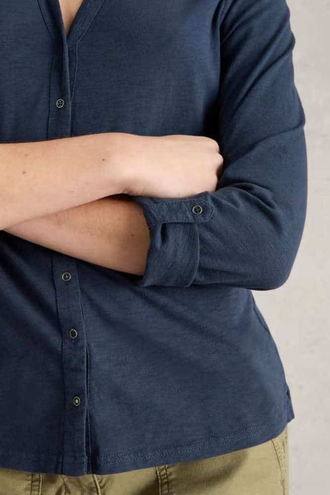 White Stuff Annie Jersey Shirt French Navy - La Vie en Rose Damesmode