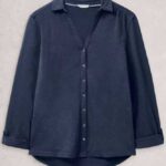 White Stuff Annie Jersey Shirt French Navy - La Vie en Rose Damesmode