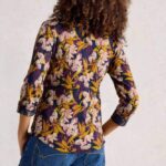 White Stuff Annie Jersey Shirt Navy Multi - La Vie en Rose Damesmode