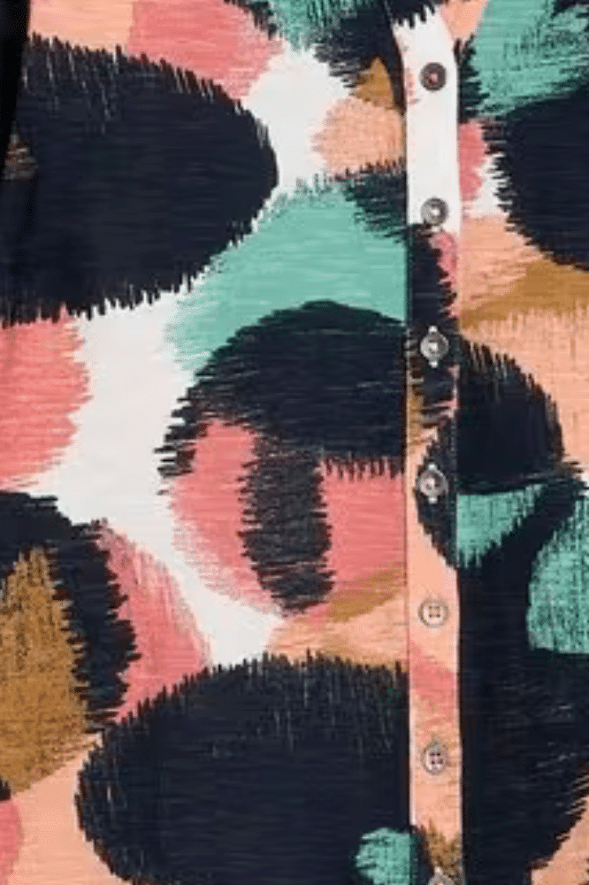 White Stuff Annie Jersey Shirt Navy Print - La Vie en Rose Damesmode