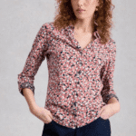 White Stuff Annie Jersey Shirt Pink Print - La Vie en Rose Damesmode