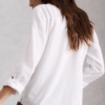 White Stuff Annie Mix Jersey Shirt Brilliant White - La Vie en Rose Damesmode