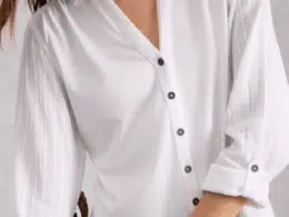 White Stuff Annie Mix Jersey Shirt Brilliant White - La Vie en Rose Damesmode