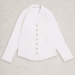 White Stuff Annie Mix Jersey Shirt Brilliant White - La Vie en Rose Damesmode