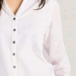 White Stuff Annie Mix Jersey Shirt Pale Ivory - La Vie en Rose Damesmode