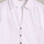 White Stuff Annie Mix Jersey Shirt Pale Ivory - La Vie en Rose Damesmode