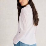 White Stuff Annie Mix Jersey Shirt Pale Ivory - La Vie en Rose Damesmode