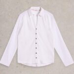White Stuff Annie Mix Jersey Shirt Pale Ivory - La Vie en Rose Damesmode