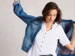 White Stuff Annie Short Sleeve Jersey Shirt Brilliant White