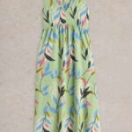 White Stuff Archer Jersey Maxi Dress Green Multi (1)