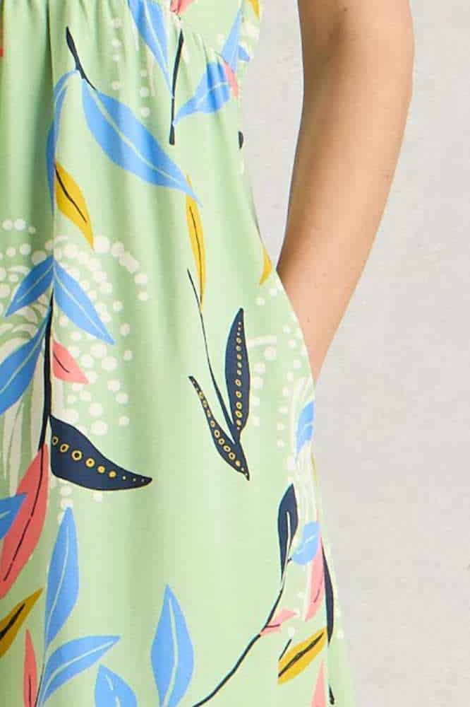 White Stuff Archer Jersey Maxi Dress Green Multi (1)