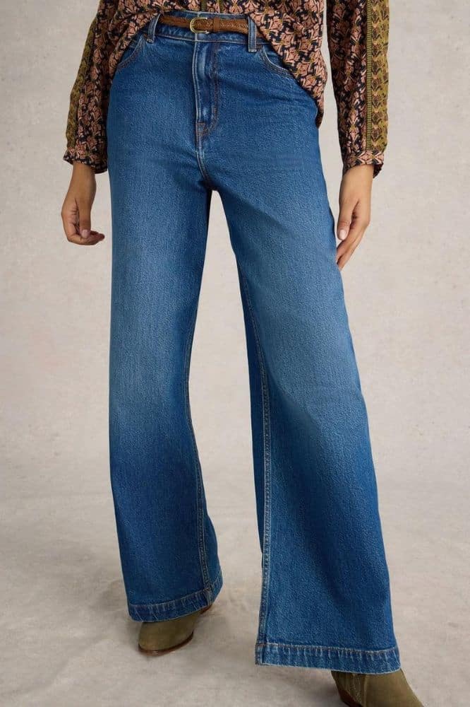 White Stuff Ayla Wide Leg Jeans - La Vie en Rose Damesmode