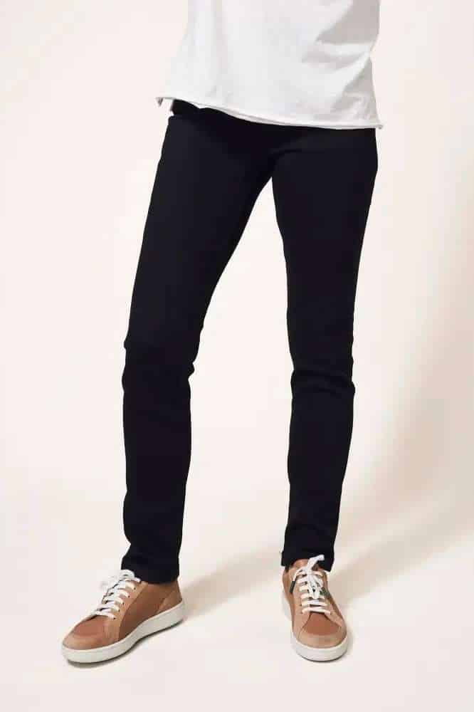 White Stuff Brooke Straight Leg Jeans Black Denim