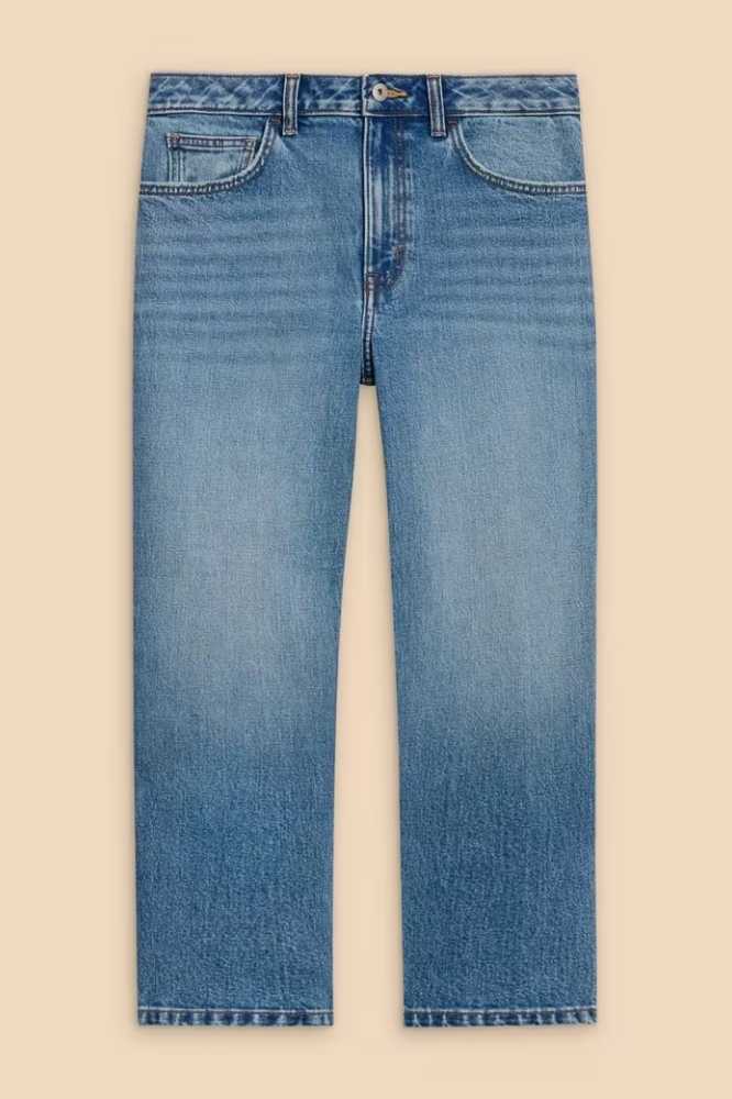 White Stuff Charlie Straight Jean Mid Denim - La Vie en Rose Damesmode