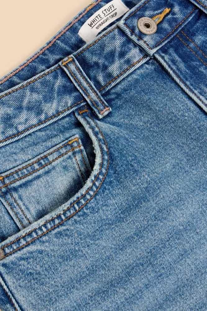 White Stuff Charlie Straight Jean Mid Denim - La Vie en Rose Damesmode