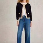 White Stuff Charlotte Cardi Black Multi - La Vie en Rose Damesmode