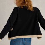 White Stuff Charlotte Cardi Black Multi - La Vie en Rose Damesmode