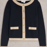 White Stuff Charlotte Cardi Black Multi - La Vie en Rose Damesmode
