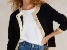 White Stuff Charlotte Cardi Black Multi - La Vie en Rose Damesmode