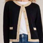 White Stuff Charlotte Cardi Black Multi - La Vie en Rose Damesmode