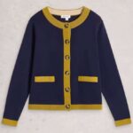 White Stuff Charlotte Cardi Dark Navy - La Vie en Rose Damesmode