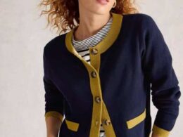 White Stuff Charlotte Cardi Dark Navy - La Vie en Rose Damesmode