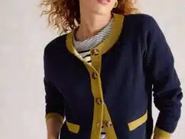 White Stuff Charlotte Cardi Dark Navy - La Vie en Rose Damesmode
