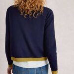 White Stuff Charlotte Cardi Dark Navy - La Vie en Rose Damesmode