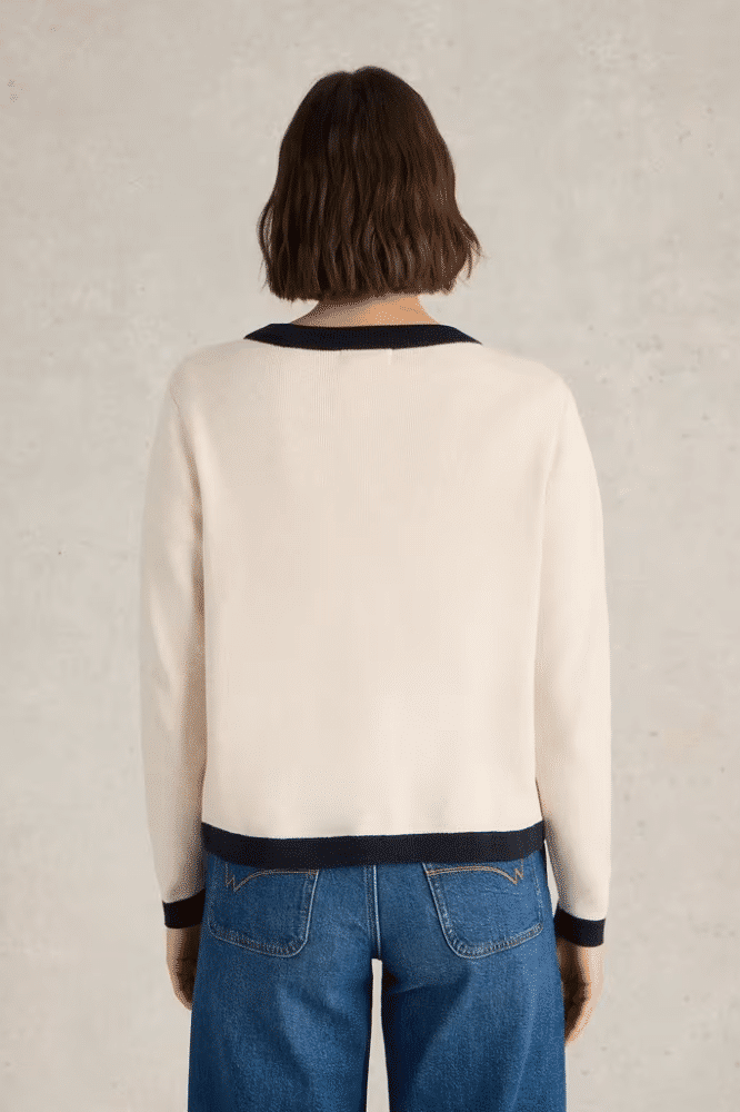 White Stuff Charlotte Cardigan Natural Multi - La Vie en Rose Damesmode