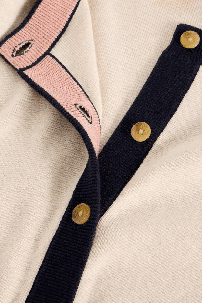 White Stuff Charlotte Cardigan Natural Multi - La Vie en Rose Damesmode