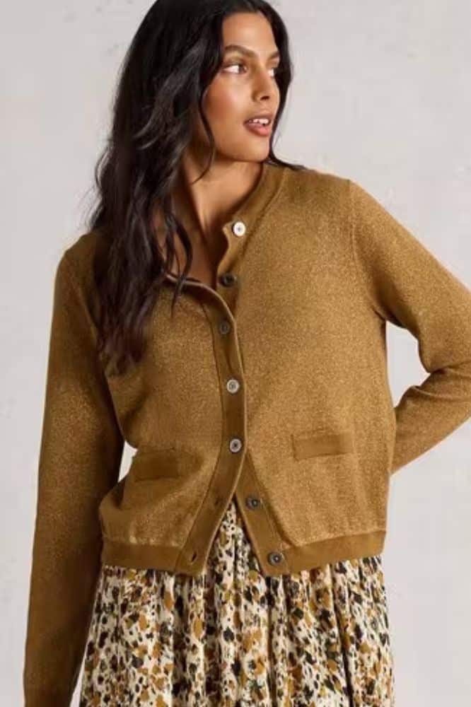 White Stuff Charlotte Sparkle Cardi - La Vie en Rose Damesmode