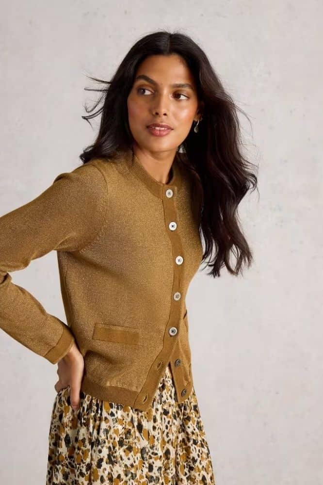 White Stuff Charlotte Sparkle Cardi - La Vie en Rose Damesmode