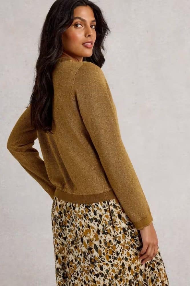 White Stuff Charlotte Sparkle Cardi - La Vie en Rose Damesmode